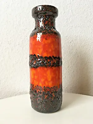 Buy Scheurich Vase 23cm H. 70s 70s Lava Mid Century 60s Pop Wgp Pottery Es Roth • 40.19£