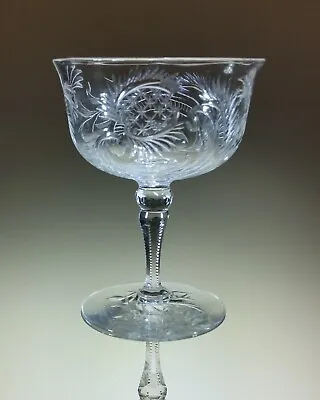 Buy Antique Late Victorian Intaglio Cut And Engraved Wine Glass By Thomas Webb • 34.99£