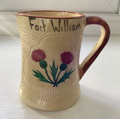 Buy Vintage Manor Ware Pottery - Souvenir Jug - Fort William • 5.99£