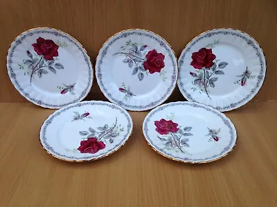Buy Royal Stafford Roses To Remember Side Tea Plates X 5 • 7.99£