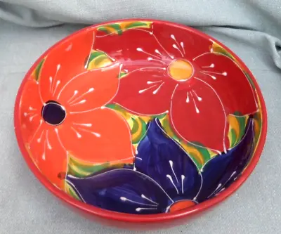 Buy Beautiful Spanish Pottery Hand Painted Large Colourful Serving  Bowl • 24.99£