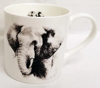 Buy Elephant Mug 14oz 400ml Large Balmoral Fine Bone China Artistic African Grey Cup • 11£