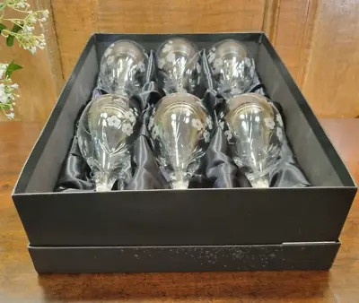 Buy BOXED Unused ROYAL DOULTON Crystal SET 6  CHELSEA  8  WINE/WATER GLASSES/GOBLET • 120£