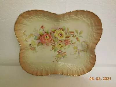 Buy Antique 1896 W&R Carlton Ware Blush Fluted Dish ~ Peony Rd.No.290,283  • 20£