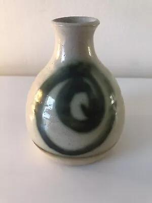 Buy Mid Century Moffat Scotland Studio Pottery Earthenware Swirl Vase Approx 11cm • 12.50£