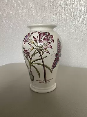 Buy Portmeirion ~ Botanic Garden ~ Mexican Lily ~ Floral Pattern White Ceramic Vase • 10£