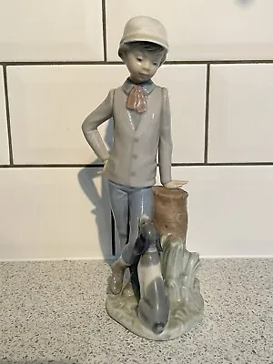 Buy Nao Lladro Porcelain Figurine Boy & Dog  Mutual Contemplation  0380 Retired • 25£