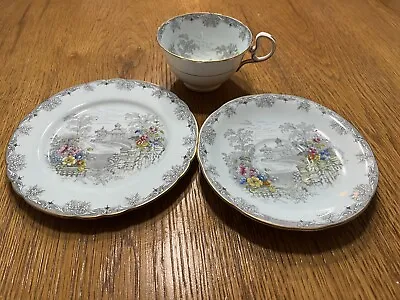 Buy Aynsley Bone China England Hand Painted Queens Garden Teacup & Saucer Side Plate • 0.99£