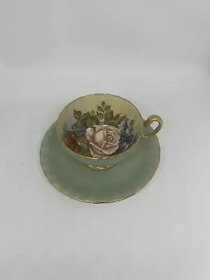 Buy Stunning Aynsley Bone China Cabbage Rose Cup & Saucer Signed J.a Bailey • 35£