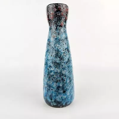 Buy A Blue West German Fat Lava Vase By Scheurich. The Vase Is Numbered: 520-28. • 78.64£