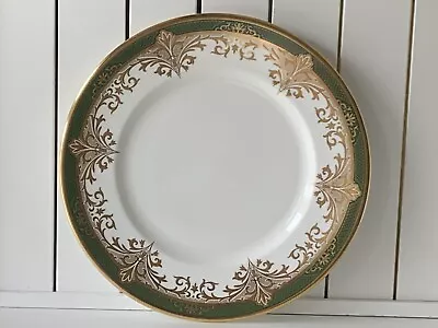 Buy De Lamerie Chatsworth Garland Encrusted Gold & Green Edge Dinner Plate 10.75  • 50£