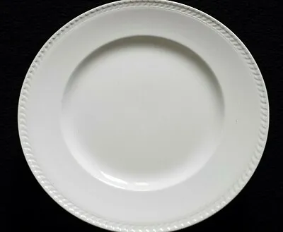 Buy Portland Pottery White Pale Cream ? Raised Rim Detail 9 Inch Dinner Plate C1959 • 7.99£