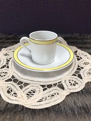 Buy John Maddock & Sons Demitasse Cup And Saucer Yellow/gold/white 1930’s • 8.52£