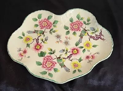 Buy Vintage James Kent Old Foley CHINESE ROSE Floral  /Birds Scalloped  Plate • 9.99£