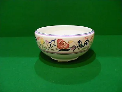 Buy A Poole Pottery Bowl With Decorative Flower And Bird Pattern • 30£