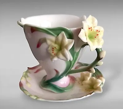 Buy Franz Porcelain Cup And Saucer. Freesia Collection  • 42.95£