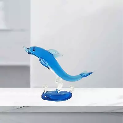 Buy Dolphin Statue Creative Glass Collection Art Craft Ornament For Entrance • 9.86£