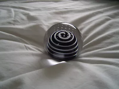Buy Royal Doulton Stripe Glass Paperweight Boxed • 14£