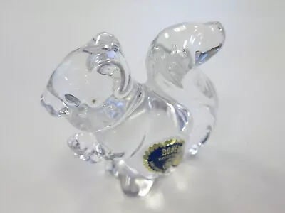Buy BOHEMIA CZECH CRYSTAL ART GLASS SQUIRREL FIGURE HOLDING ACORN PAPERWEIGHT-New  • 13.99£
