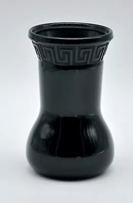 Buy MCM Mod Smith Glass Black Amethyst Glass 710 Vase W/ Greek Key Pattern 6  • 12.28£