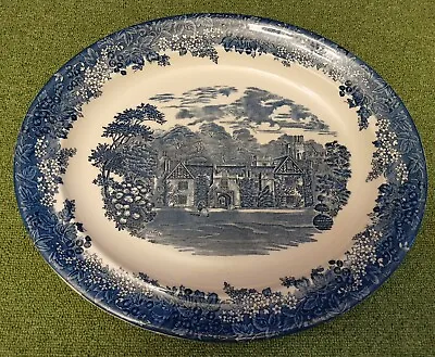 Buy Wedgwood Blue & White Romantic England 16 3/8  / 41 Cm Oval Serving Platter • 24.50£