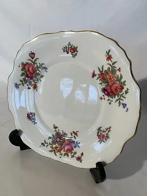 Buy Crown Staffordshire Fine Bone China Cake Plate Floral Pattern • 13£