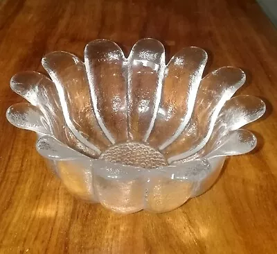 Buy Vintage Dartington Frank Thrower Large Daisy Fruit Bowl Clear Glass 22 X 8 Cm • 12.99£