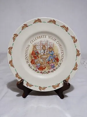 Buy Vintage Royal Doulton “Bunnikins” Celebrate Plate 1936 Fine Bone China • 58.88£