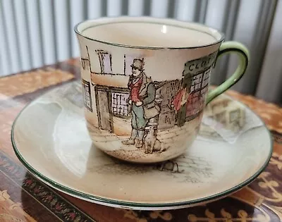 Buy Antique Early 1900's Royal Doulton Dickens Ware Bill Sykes Cup And Saucer • 70£