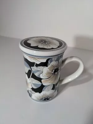 Buy Vera Bradley Mug W/ Lid Coffee Tea Cup Blue Floral • 11.50£