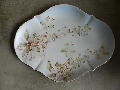 Buy Doulton Burslem Antique Dish/platter/plate Hand Painted Floral Pattern - 32.5cm • 9.99£