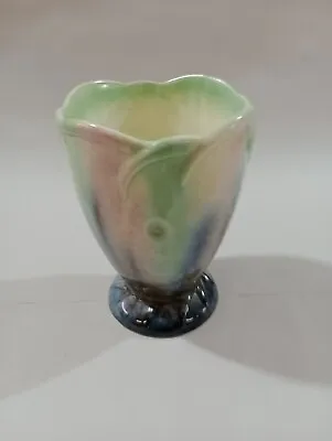 Buy Sylvac Pottery Vase 2445 Art Deco Pink Green Grey Blue Vintage Jug #PO24 • 12.95£