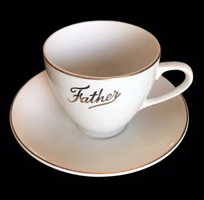 Buy Rare Lord Nelson Coffee Tea Cup Saucer “Father” In Gold Trim England Fathers Day • 28.89£