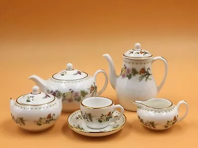 Buy Wedgwood China Mirabelle Miniature Cabinet Tea Set. • 99£