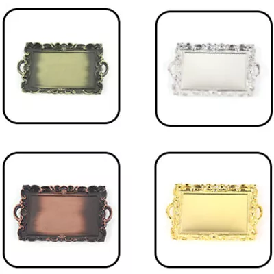 Buy 1/6 Scale Dolls House Miniatures Metal Tray Plates Accessory Kitchen 11.5  Inch • 5.99£