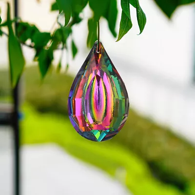 Buy Prism Ball Crystal Glass Hanging Suncatcher Chandelier Pendant Home Decor • 5.14£