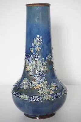 Buy Royal Doulton Lambeth Large Floral Vase - Art Nouveau - Jane Hurst - C.1905 • 175£
