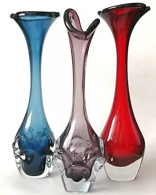 Buy Aseda Glasbruk, Vintage Swedish Glass Vase | Bo Borgstrom • 19.99£