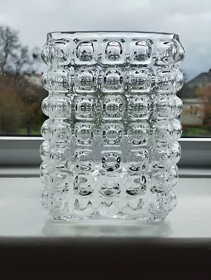 Buy Dartington 'Gridlock' Crystal Bubble Vase Designed By Rachael Woodman • 45£