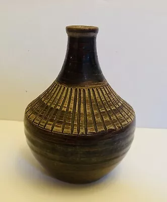 Buy Vintage Purbeck Studio Pottery Vase Signed EG & Labelled • 20£
