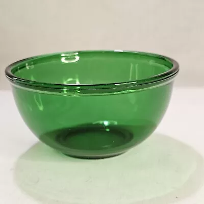 Buy Vtg Anchor Hocking Mixing Bowl 16 Oz Forest Green Glass Rolled Rim 4.75  Firekng • 18.89£