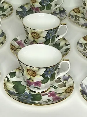 Buy Duchess Duc97 Tea Coffee Cups And Saucers Fine Bone China England Set/12 • 132.71£