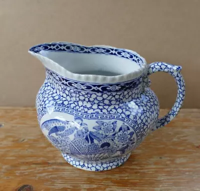 Buy Antique William Adams Chinese Pattern- 623294- 13cm High Pottery Jug • 4.95£
