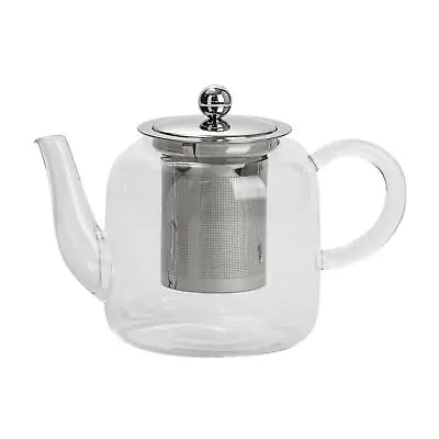 Buy Clear Glass Teapot With Infuser For Loose Leaf Tea - 800ml Vintage Tea Pot • 13£