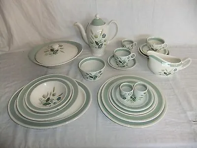 Buy C4 Pottery Woods Ware - Clovelly - Vintage Pale Green Tableware - 5F7C • 5.93£