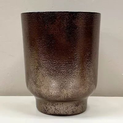 Buy NEW Bronze Metallic Glass Candle Holder/Pot Holder - Large • 16£