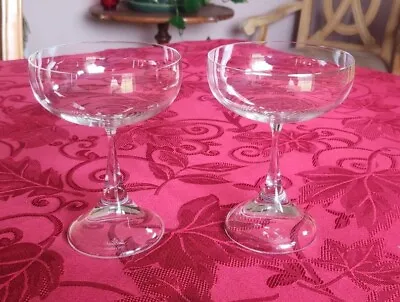 Buy 2pc Rosenthal Studio Linie Crystal Clarion Saucer Champagne/Tall Sherbet Glasses • 43.33£