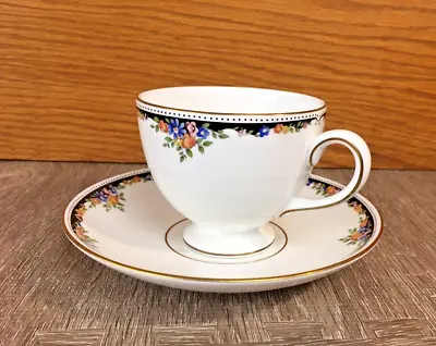 Buy Wedgwood OSBORNE Tea / Coffee Cup & Saucer Set Leigh Shape Bone China England • 8.63£