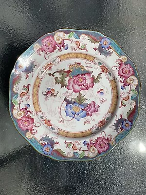Buy Antique Gold Pattern Bentick Turquoise Royal Cauldon Ceramic Porcelain Plate • 47.44£