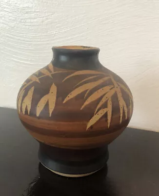 Buy 1971 B Welsh Pacific Stoneware Pottery Vase Made In USA • 22.64£